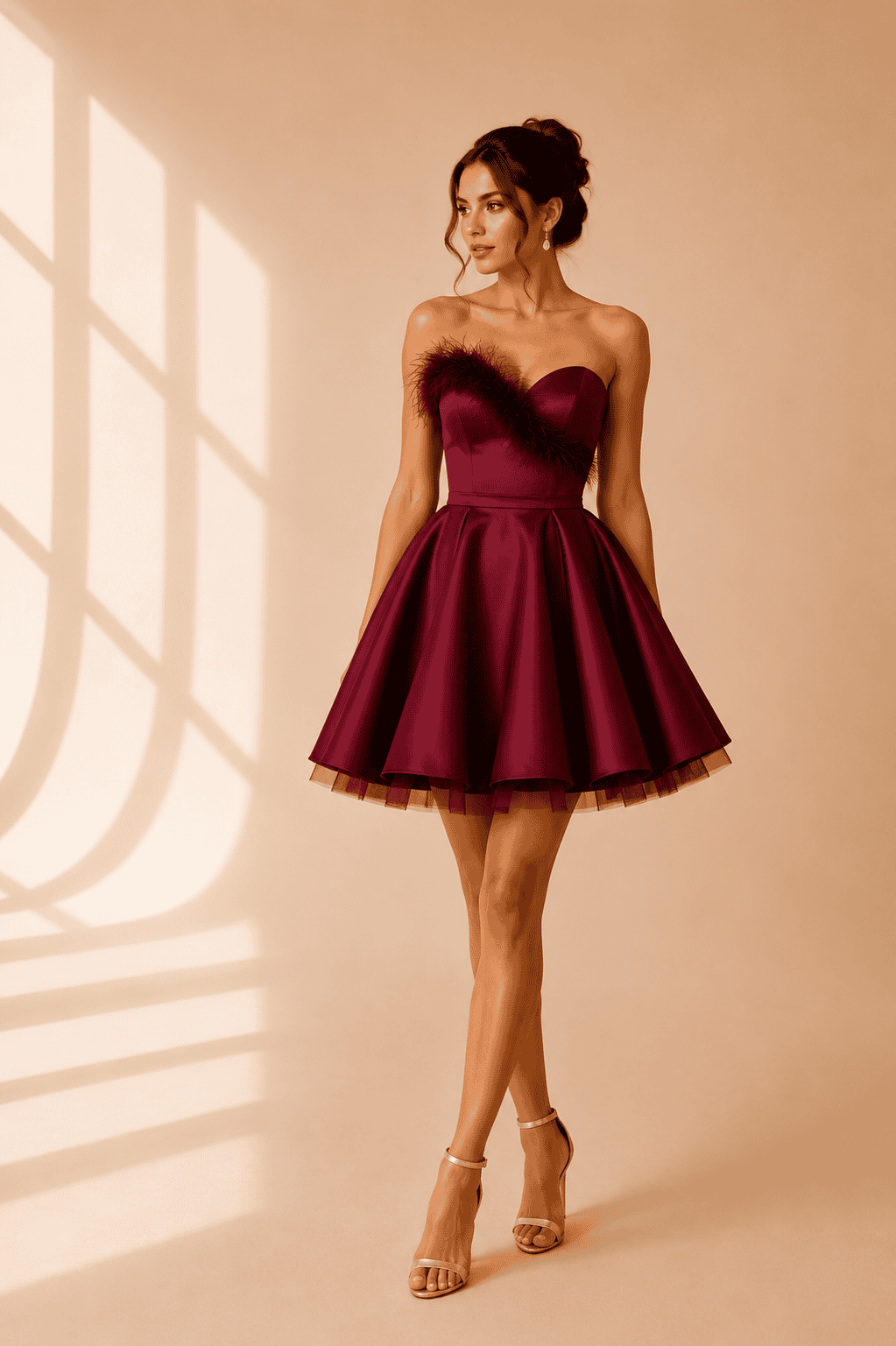 Elegant formal cocktail dress at Afina Luxury in Hallandale Beach